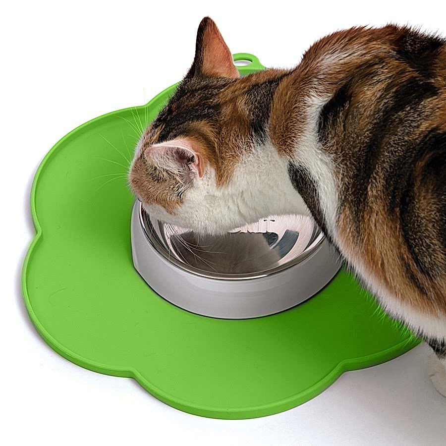 Catit Cat Water Drinking Fountain Flower Placemat Green