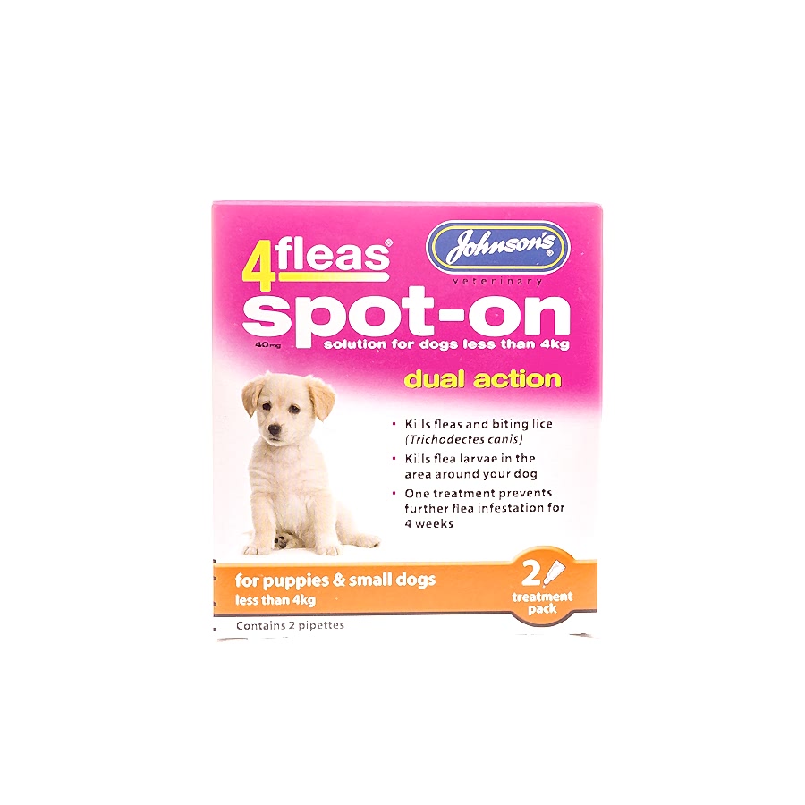 Johnsons 4fleas Spot-On For Puppies Up To 4kg