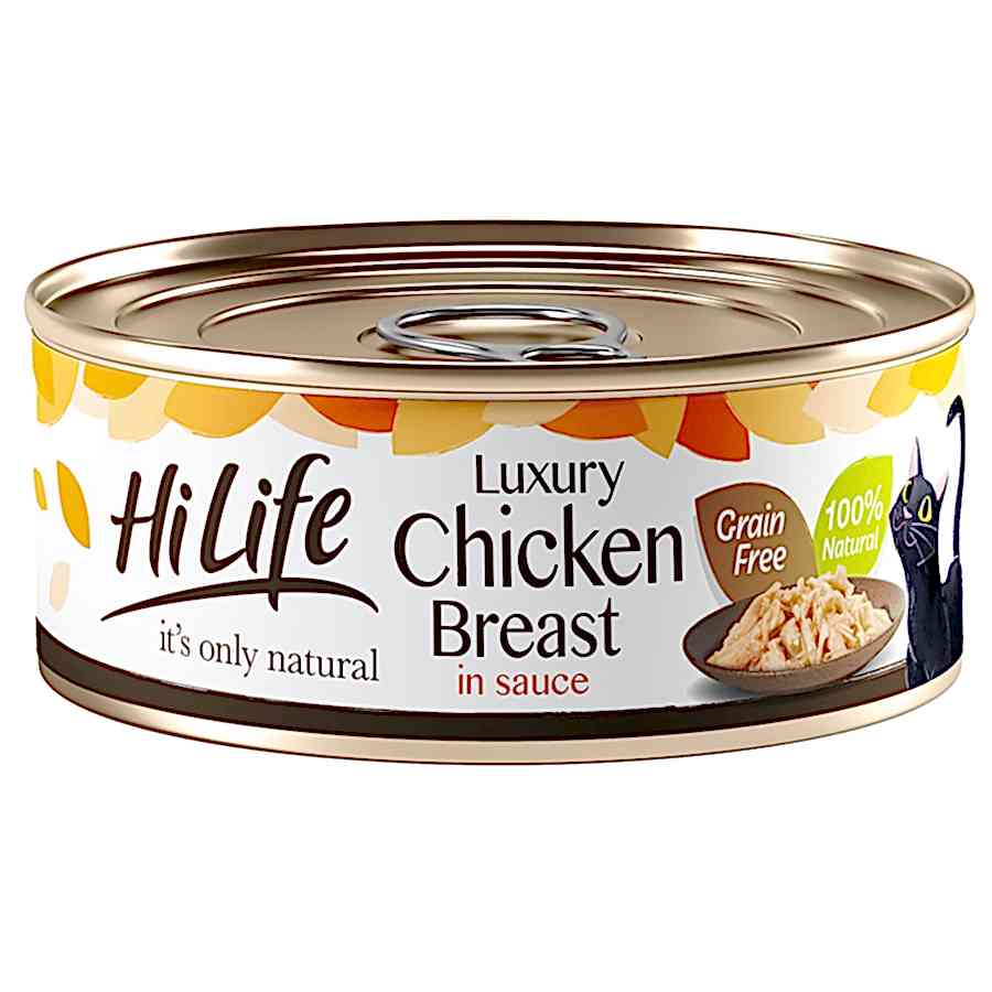 HiLife It's Only Natural Luxury Wet Adult Cat Food Chicken Breast Sauce