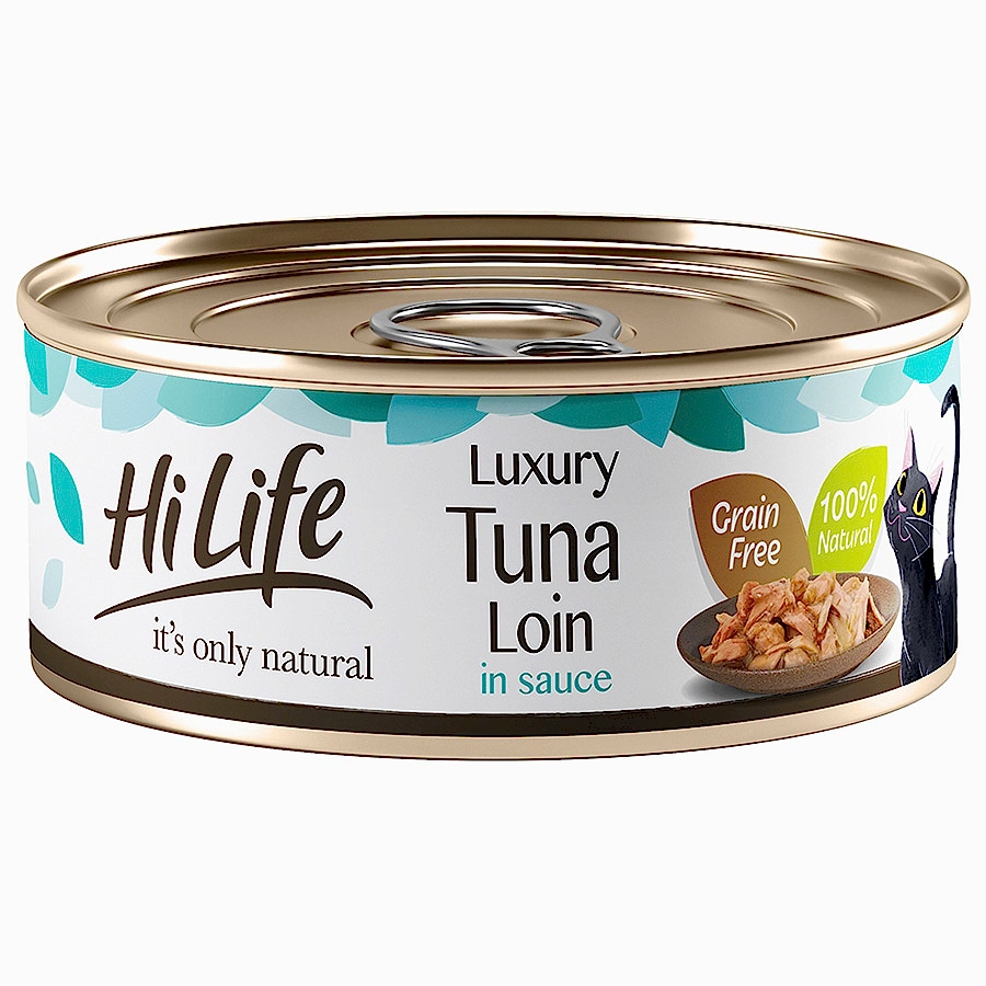 HiLife It's Only Natural Luxury Wet Cat Food Tuna Loin Sauce