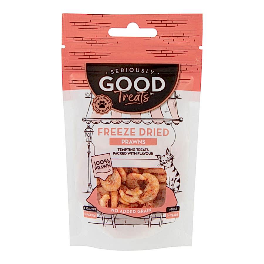 Seriously Good Freeze Dried Cat Treats Prawn