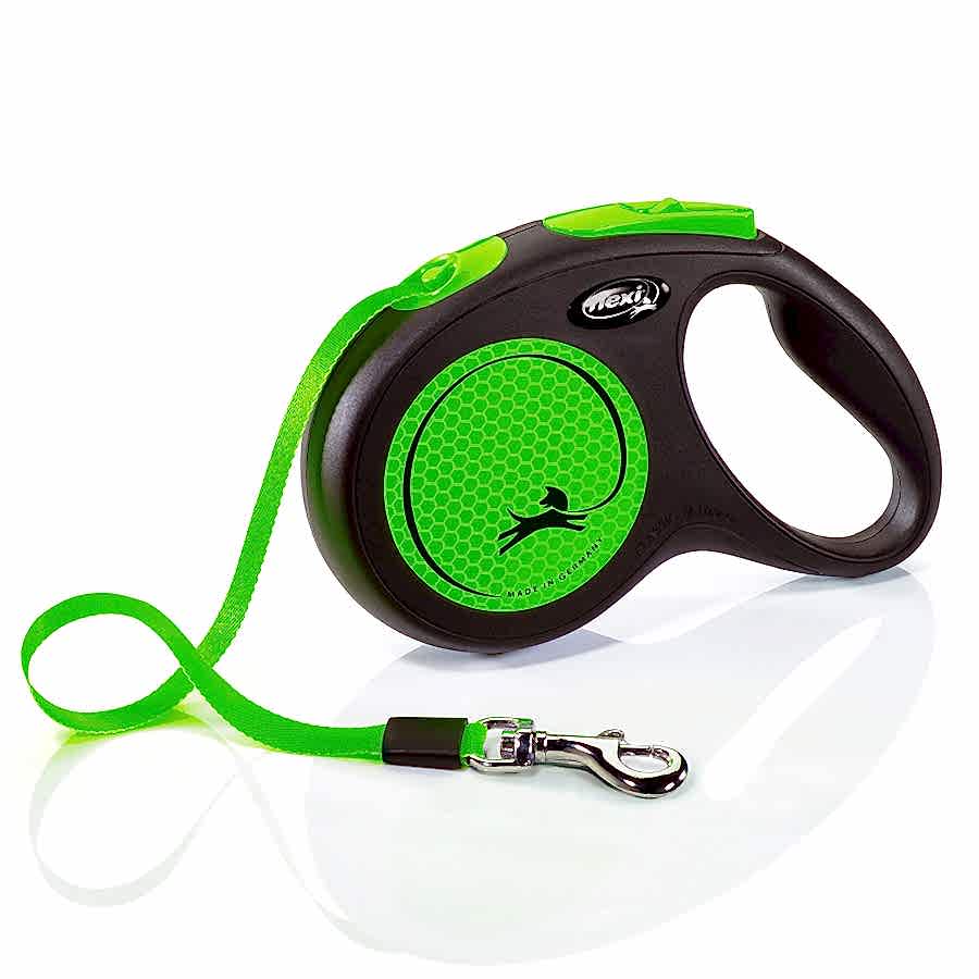 Flexi New Neon Extending Dog Lead 5m Green