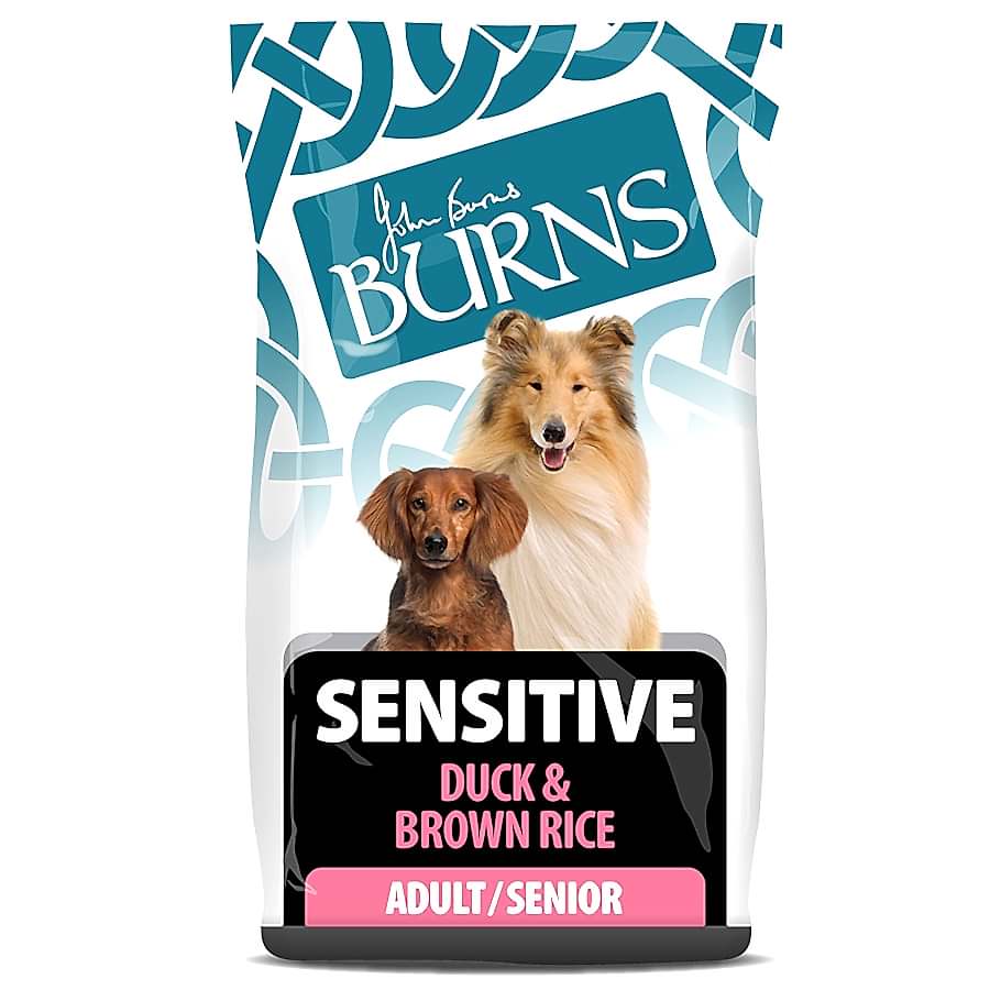 Burns Sensitive Dry Dog Food Duck & Brown Rice