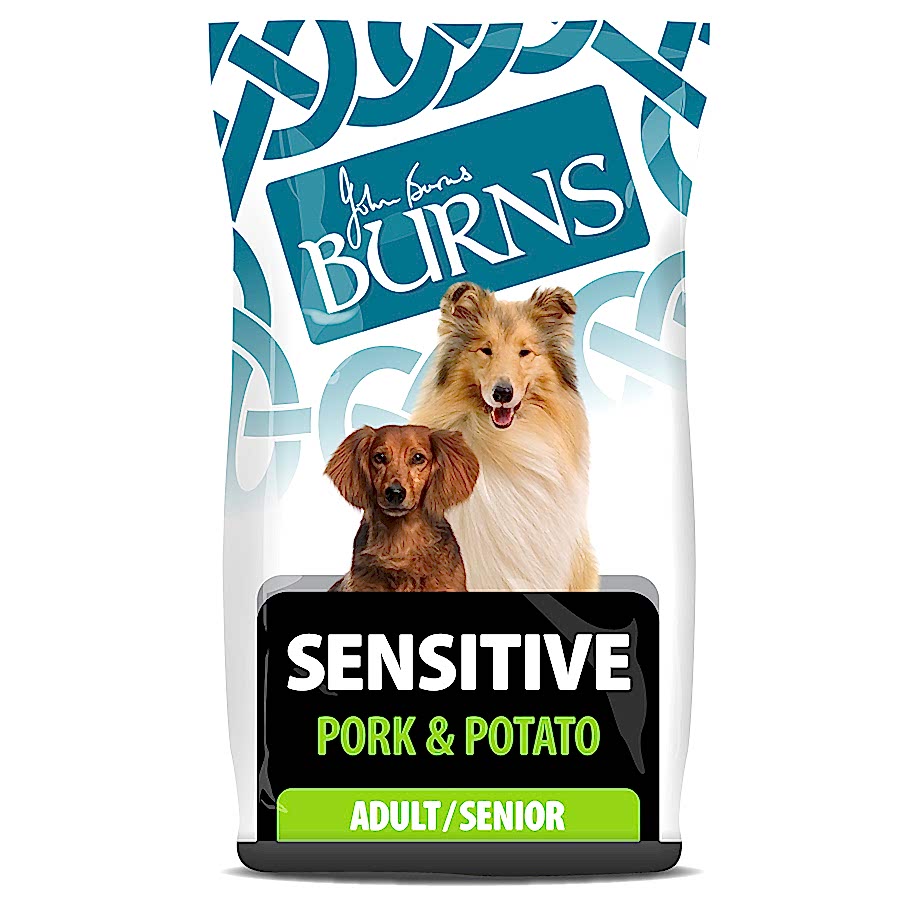 Burns Sensitive Dry Dog Food Pork & Potato