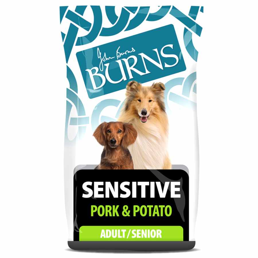 Burns Sensitive Dry Dog Food Pork & Potato