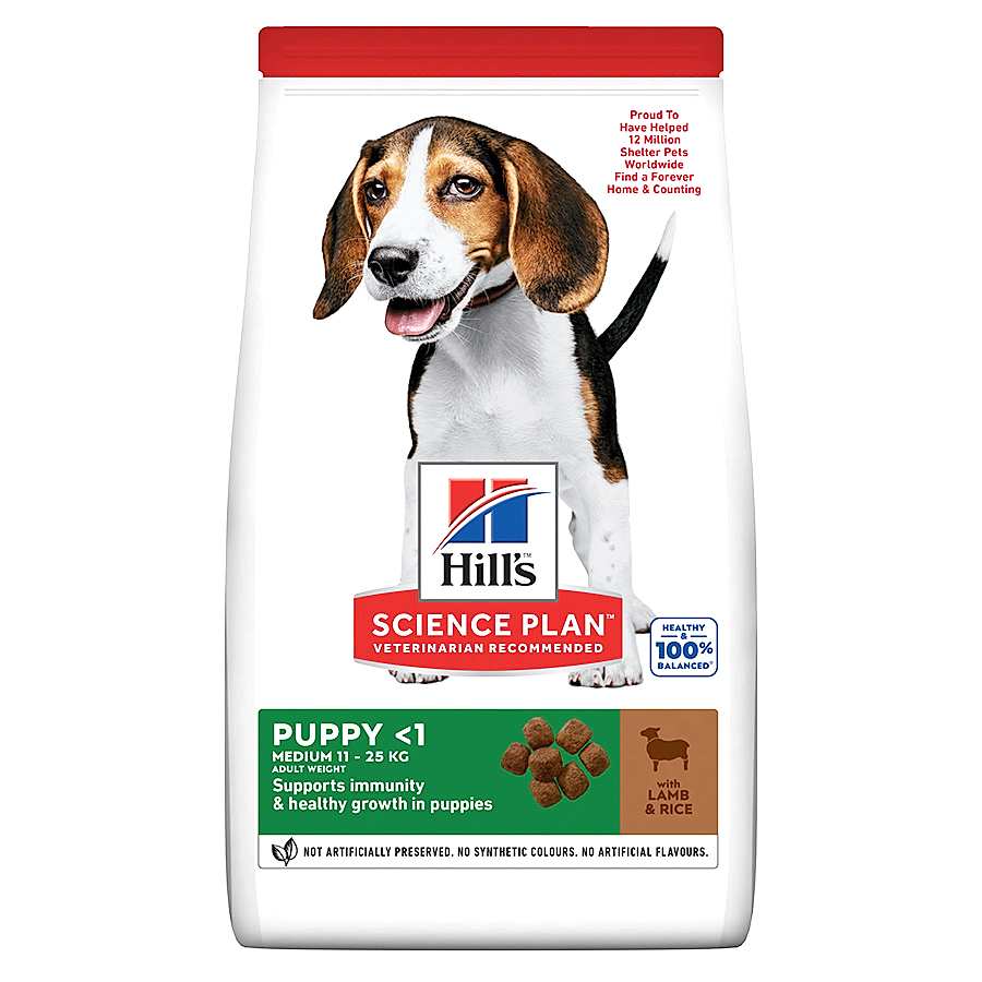 Hill's Science Plan Medium Breed Puppy Dry Dog Food Lamb & Rice