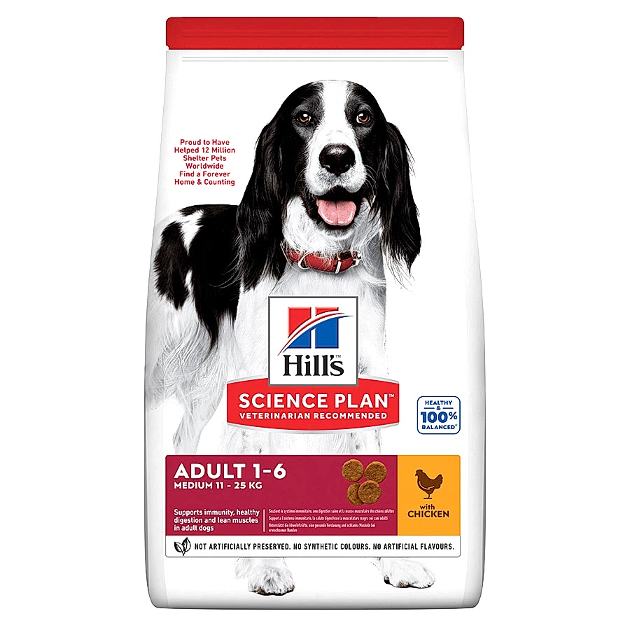 Hill's Science Plan Medium Breed Adult Dry Dog Food Chicken