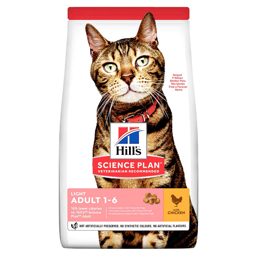 Hill's Science Plan Light Adult Dry Cat Food Chicken