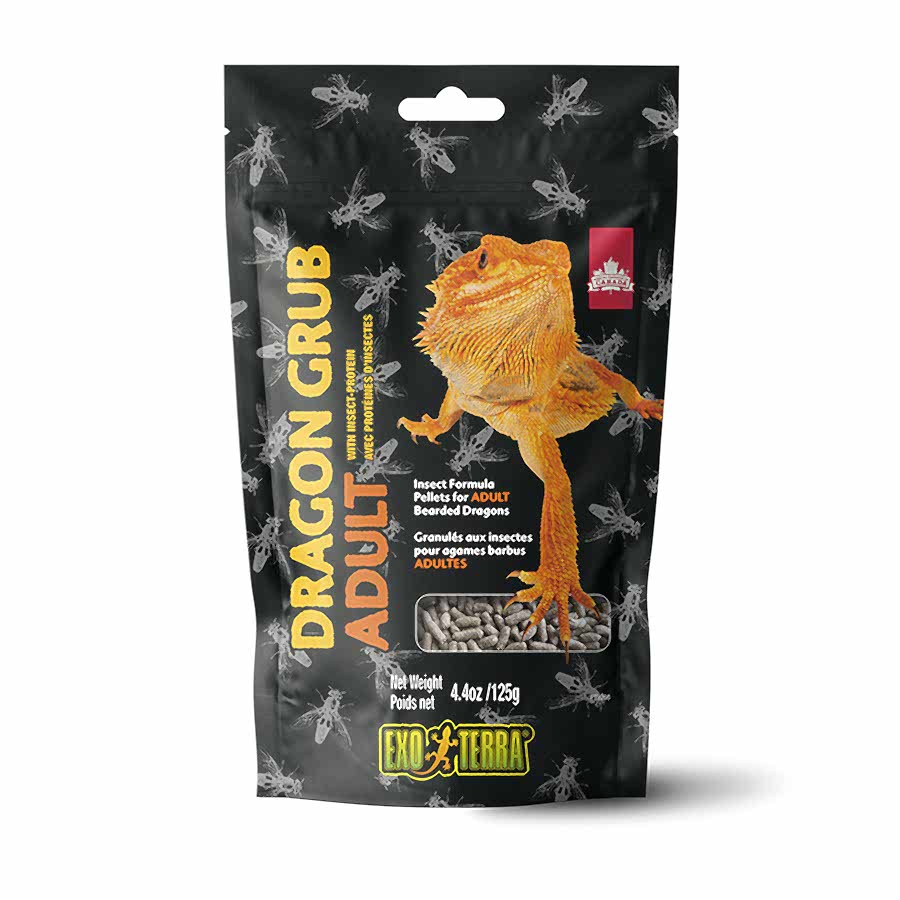 Exo Terra Adult Bearded Dragon Grub Pellets