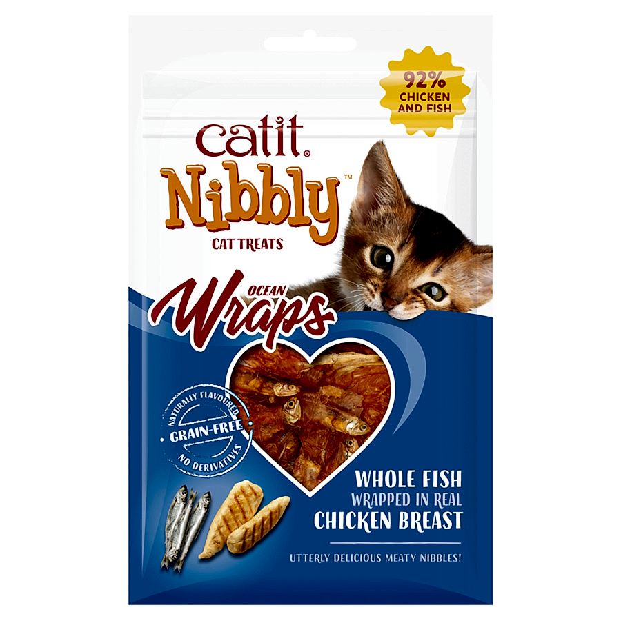 Catit Nibbly Wraps Cat Chicken Treats