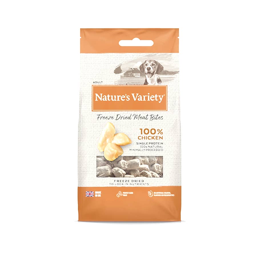 Natures Variety Adult Dog Freeze Dried Food Topper & Treat Chicken