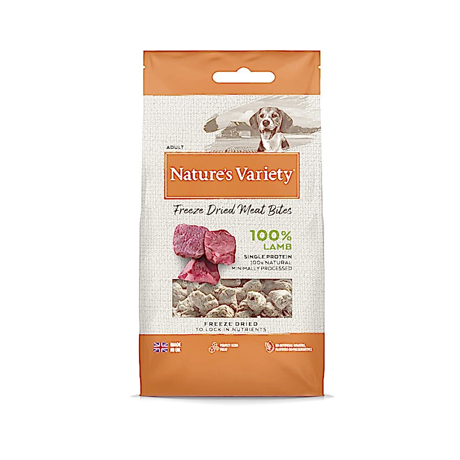 Natures Variety Adult Dog Freeze Dried Food Topper & Treat Lamb