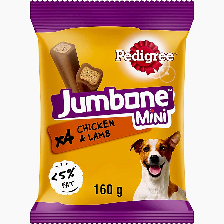 Pedigree Jumbone Mini Small Adult Dog Treats Chicken & Lamb