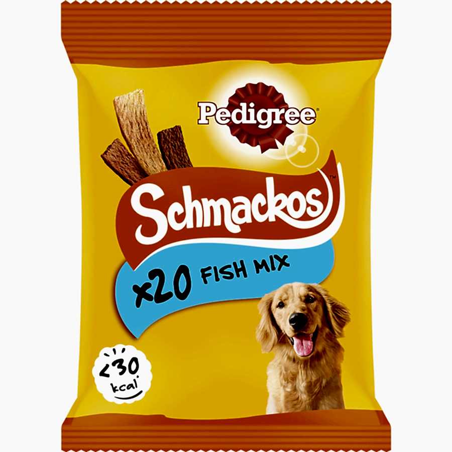 Pedigree Schmackos Adult Dog Treats Fish Mix 144g