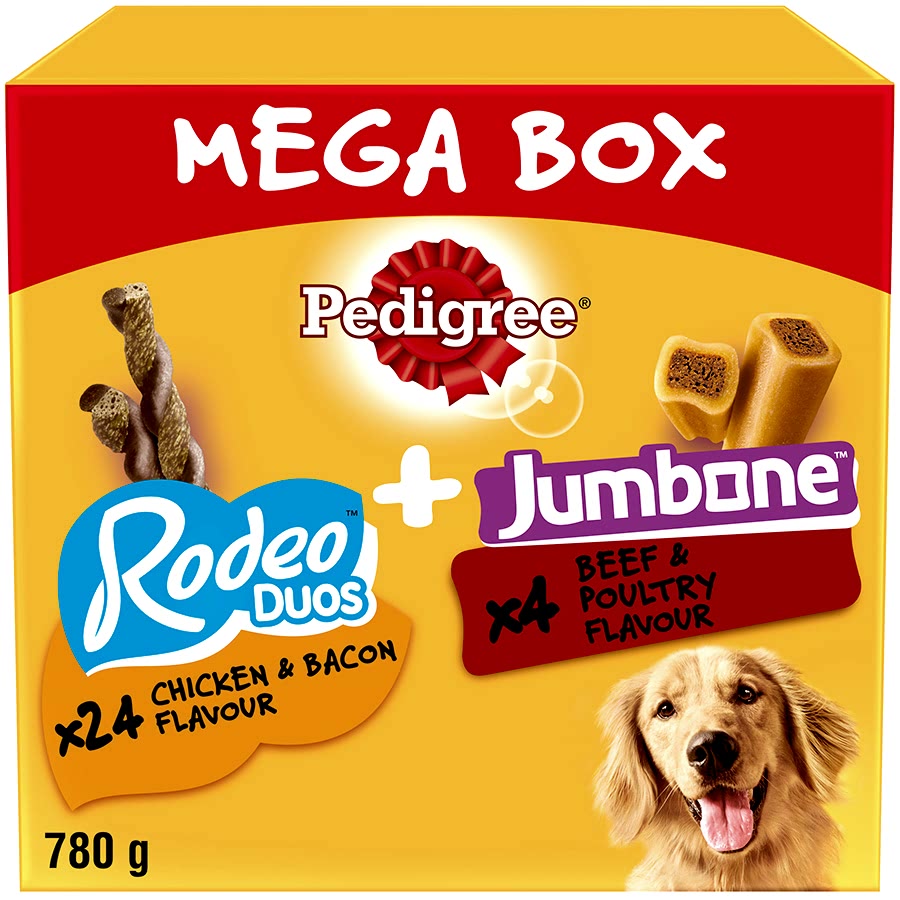 Pedigree Rodeo Duos & Jumbone Adult Dog Treats Medium 780g