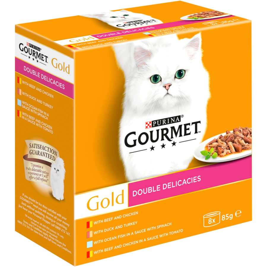 Gourmet Gold Double Delicacies Wet Cat Food Mixed