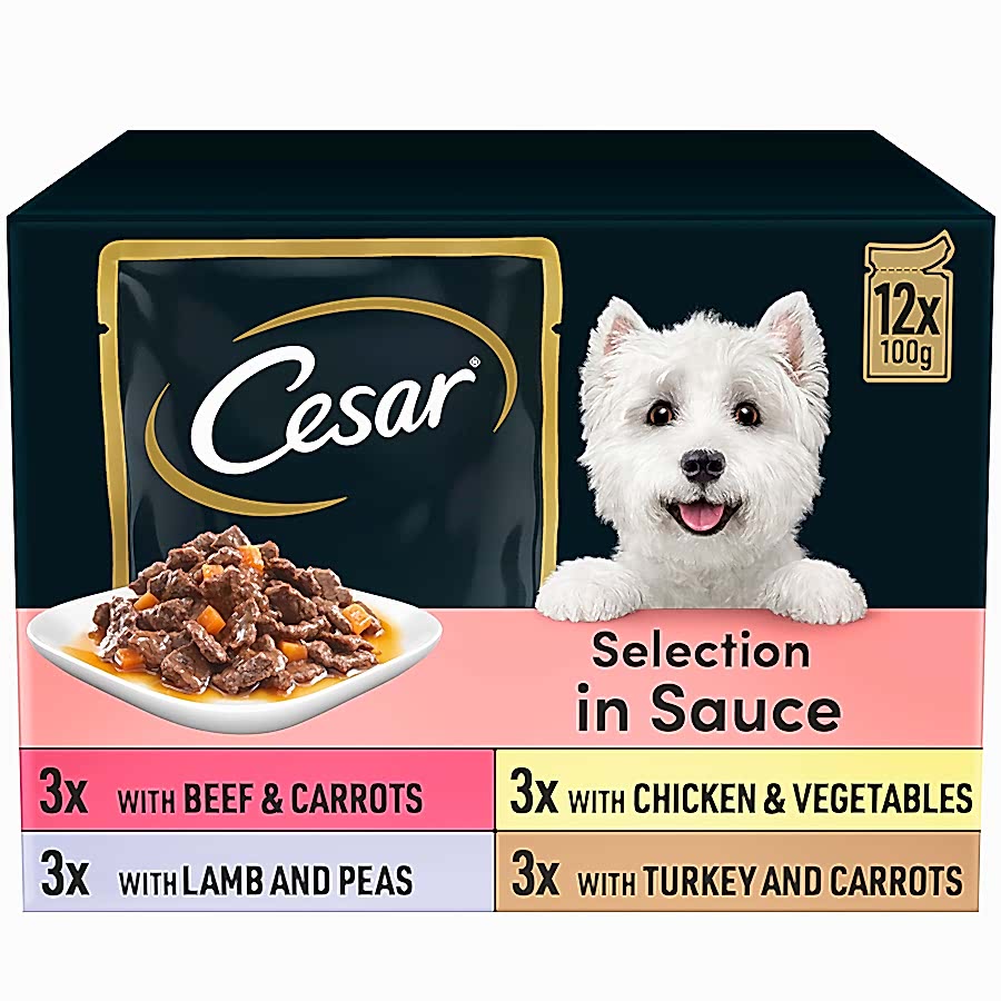 Cesar Fresh Wet Dog Food Mixed Selection In Sauce