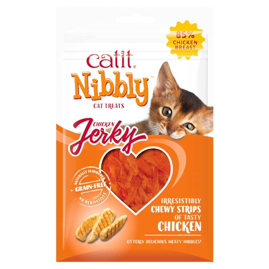 Catit Nibbly Jerky Cat Treats Chicken