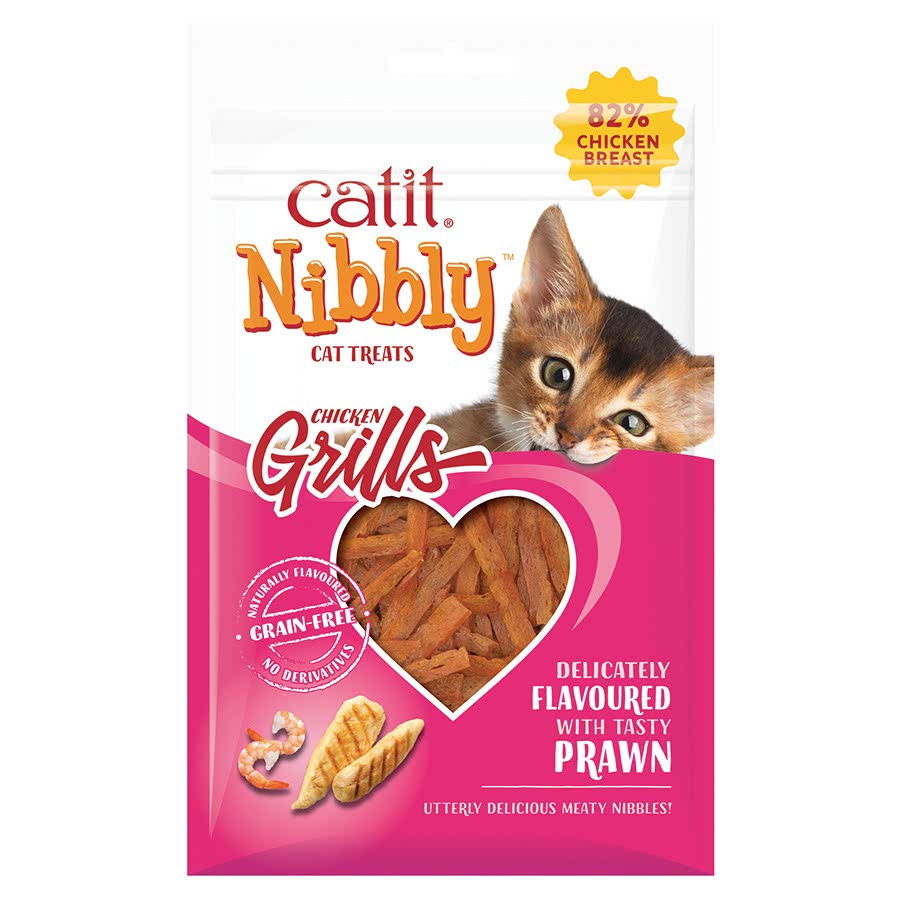 Catit Nibbly Grills Cat Treats Chicken & Prawn