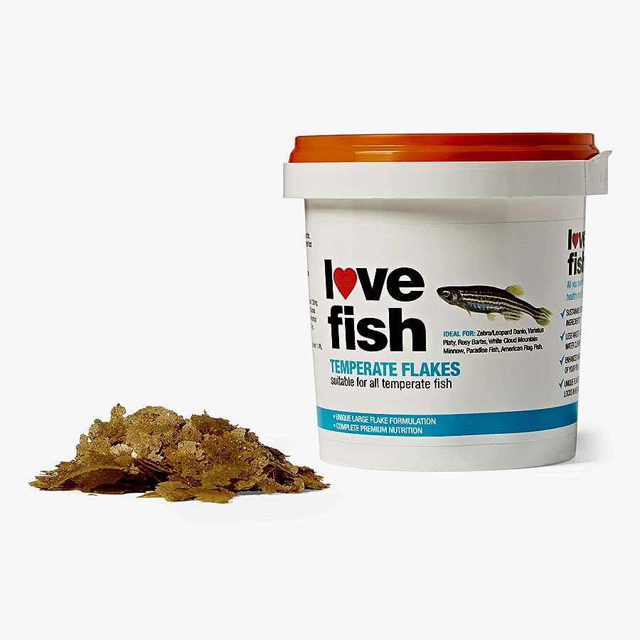 Love Fish Temperate Fish Flakes