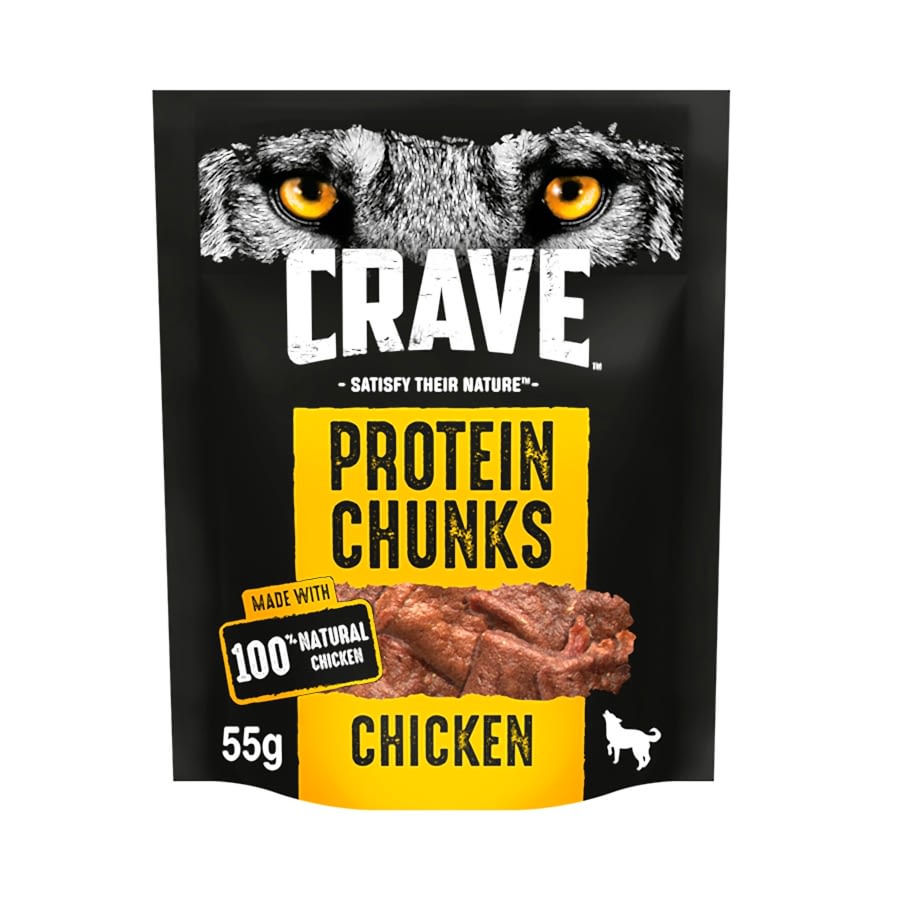 Crave Adult Dog Protein Chunks Treat Chicken