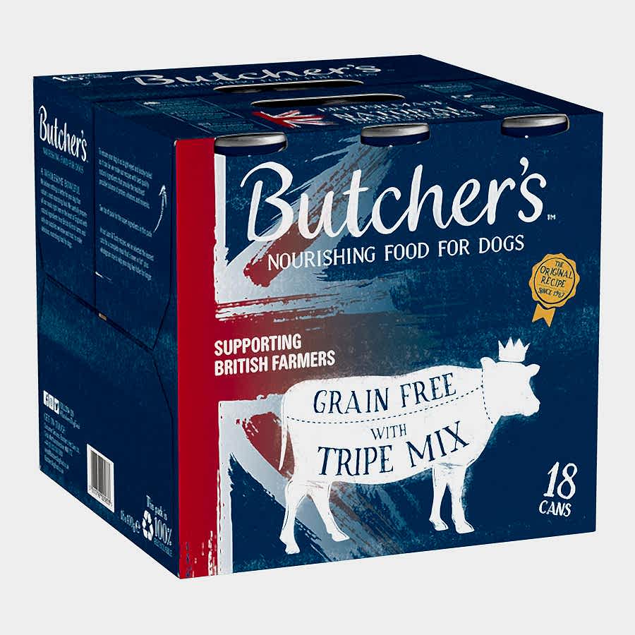 Butcher's Grain Free Union Jack Adult Wet Dog Food Tripe