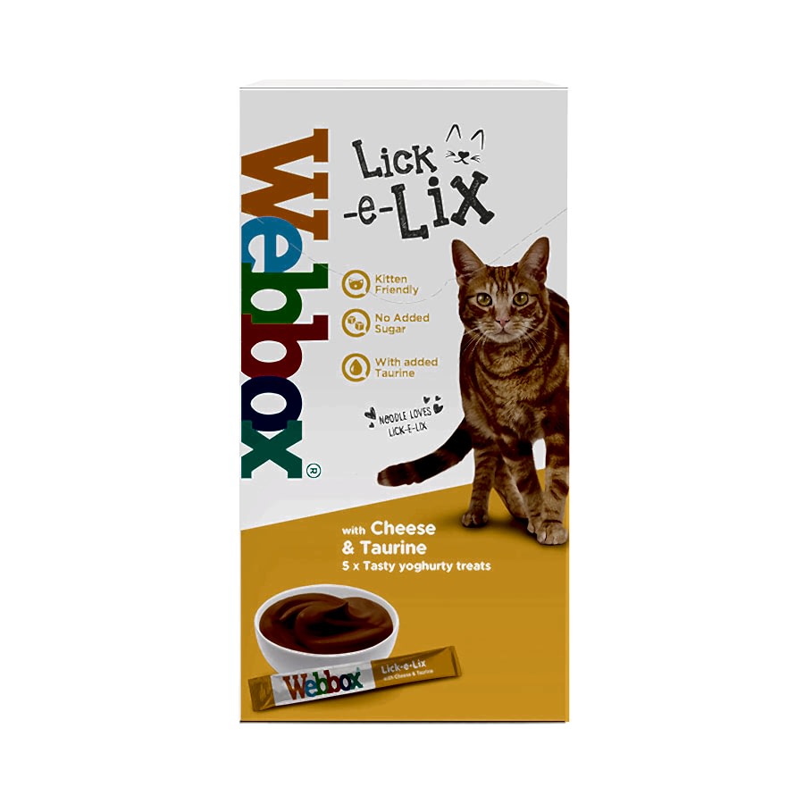 Webbox Lick-e-Lix Cat Treats Cheese & Taurine