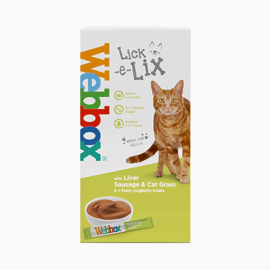 Webbox Lick-e-Lix Cat Treats Liver & Cat Grass