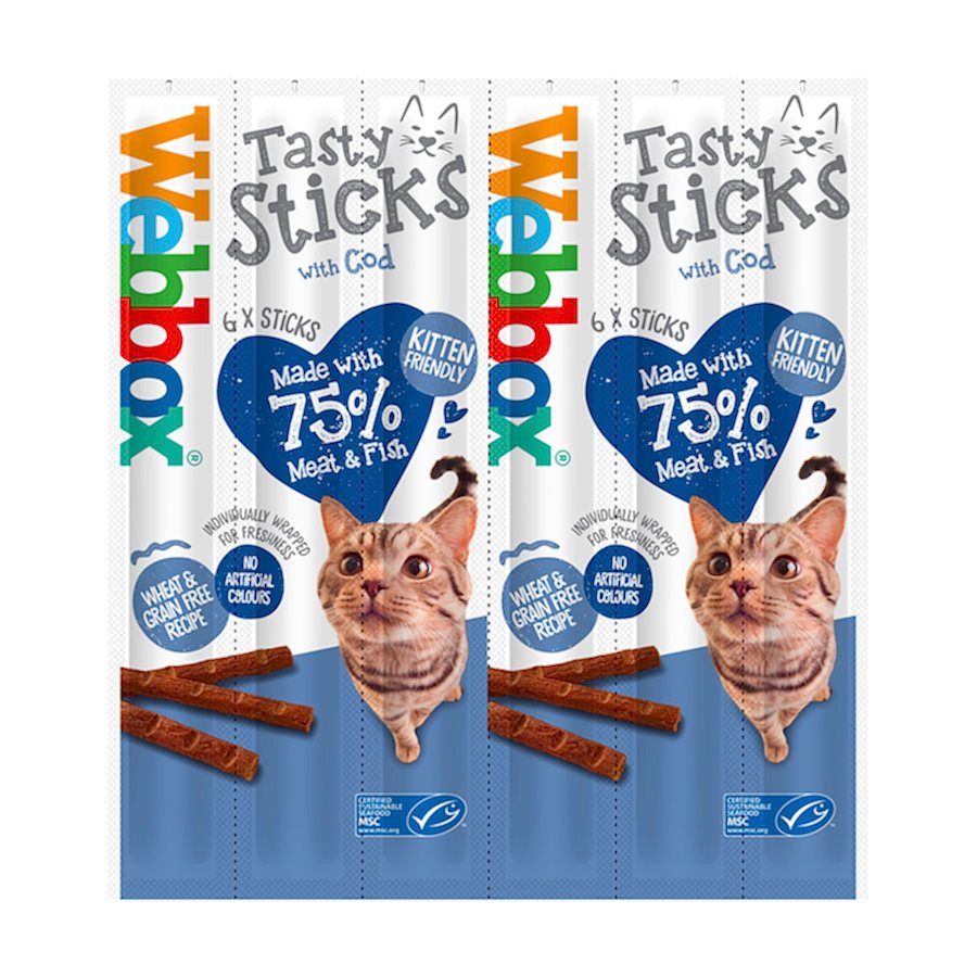 Webbox Tasty Cat Treat Sticks Cod