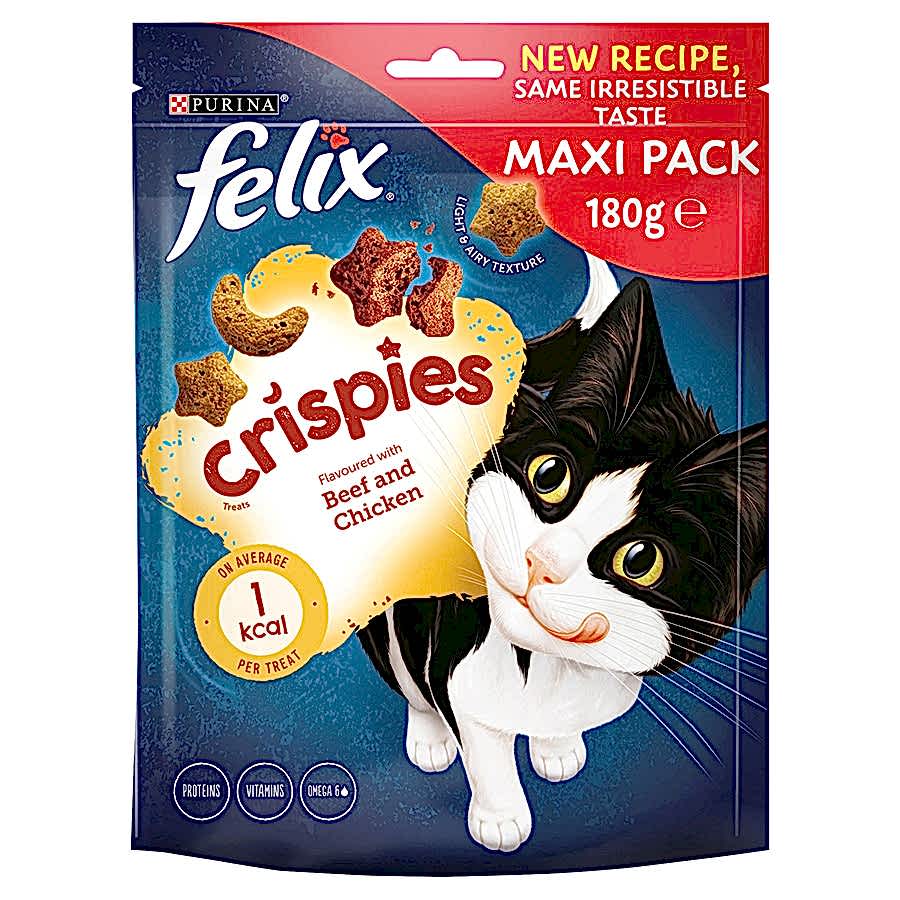 Felix Crispies Cat Treats Beef & Chicken