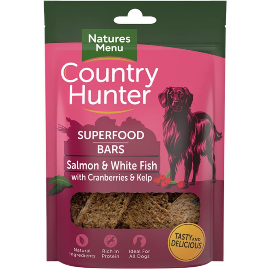 Natures Menu Country Hunter Superfood Dog Treat Salmon White Fish