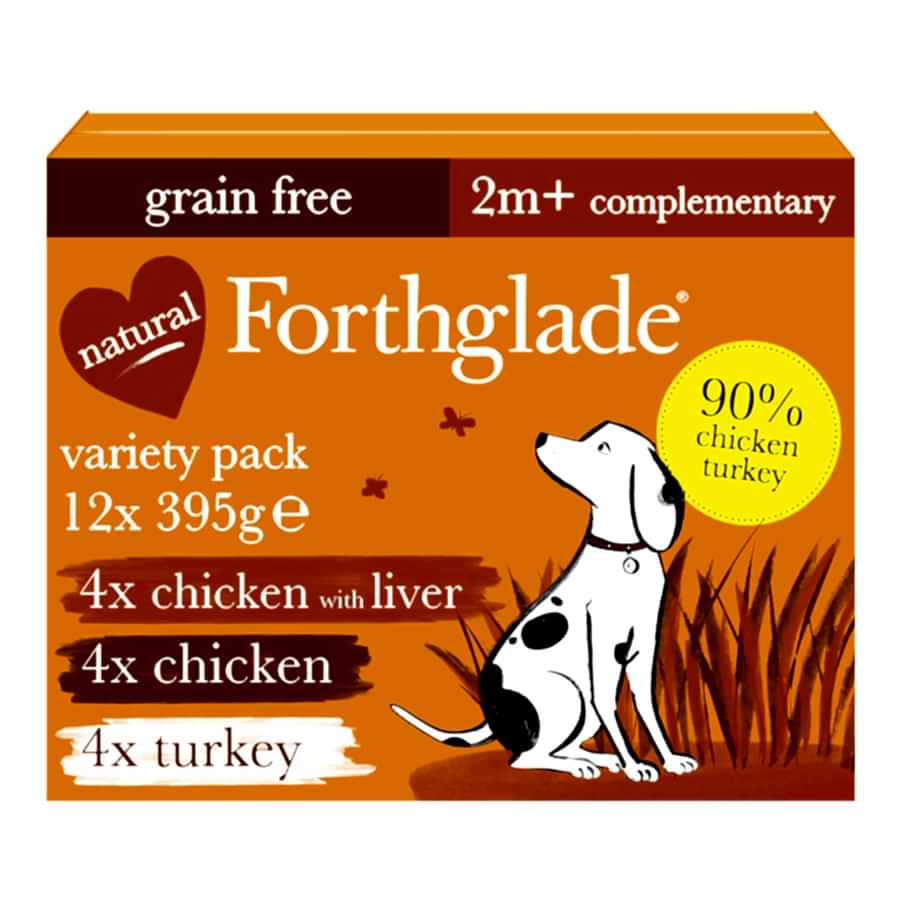 Forthglade Grain Free Adult Wet Dog Food Poultry Variety