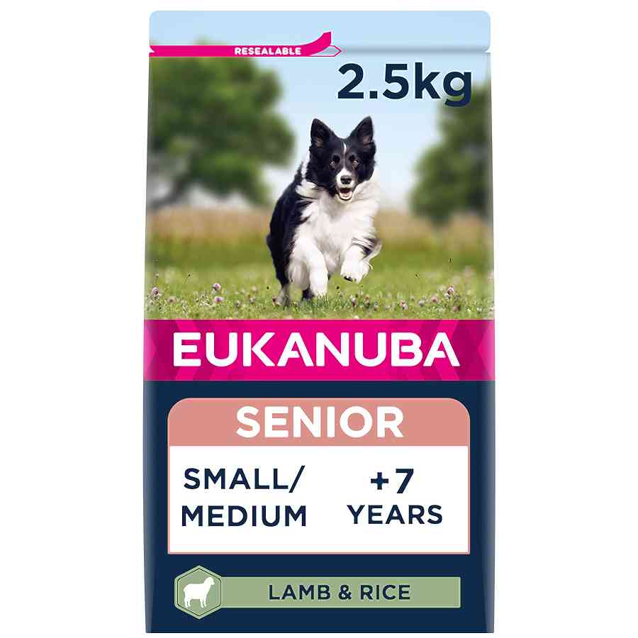 Eukanuba Small & Medium Senior Dry Dog Food Lamb & Rice