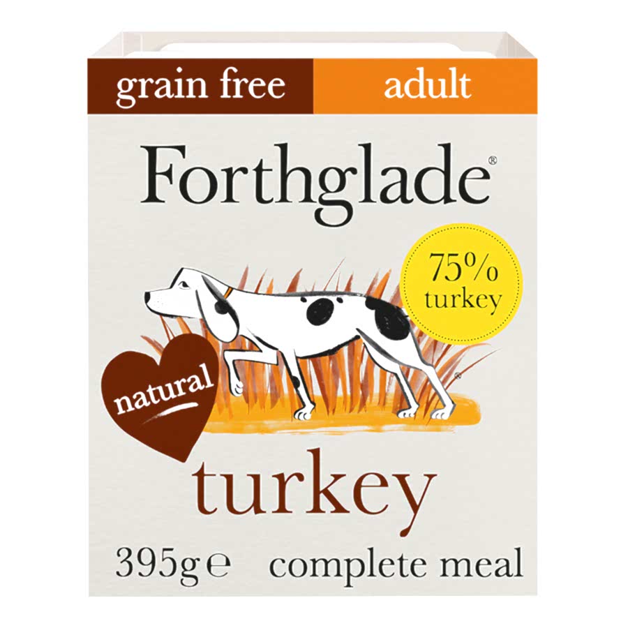 Forthglade Grain Free Complete Wet Adult Dog Food Turkey & Veg