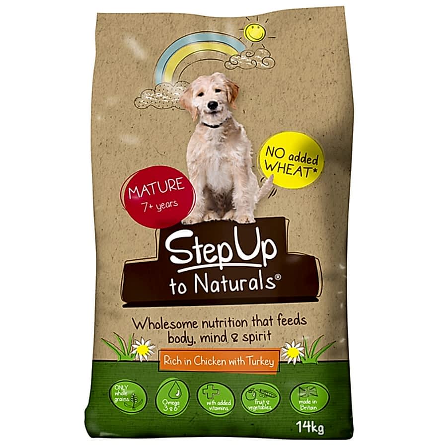 Step Up Naturals Mature Dry Dog Food Chicken with Turkey