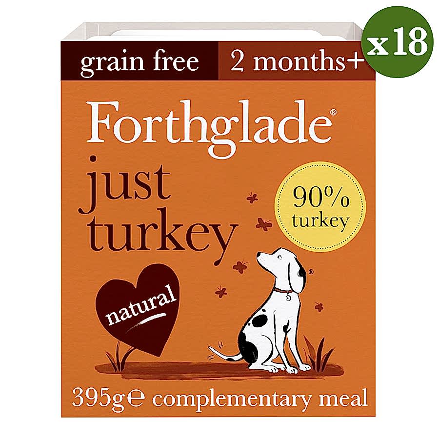 Forthglade Grain Free Complementary Wet Adult Dog Food Turkey