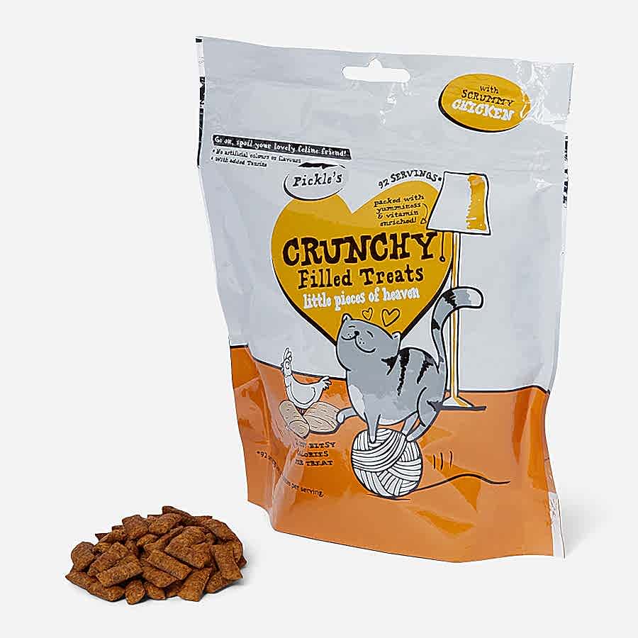 Pickle's Crunchy Filled Cat Treat with Chicken