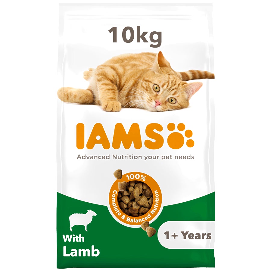 Iams Vitality Adult Dry Cat Food with Lamb