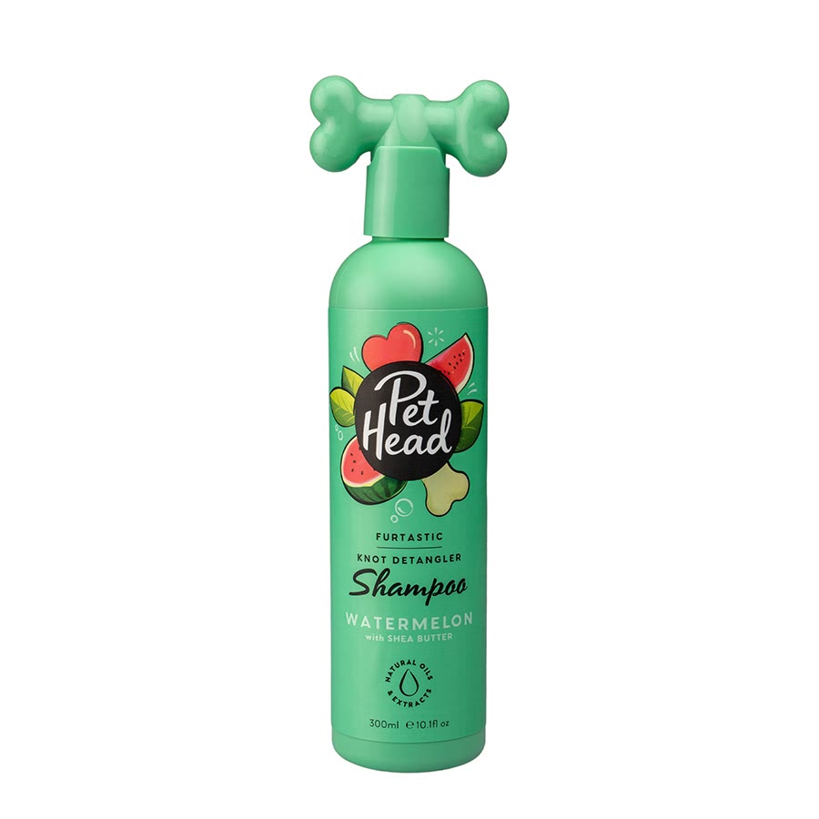 Pet Head Furtastic Watermelon with Shea Butter Knot Detangler Dog Shampoo