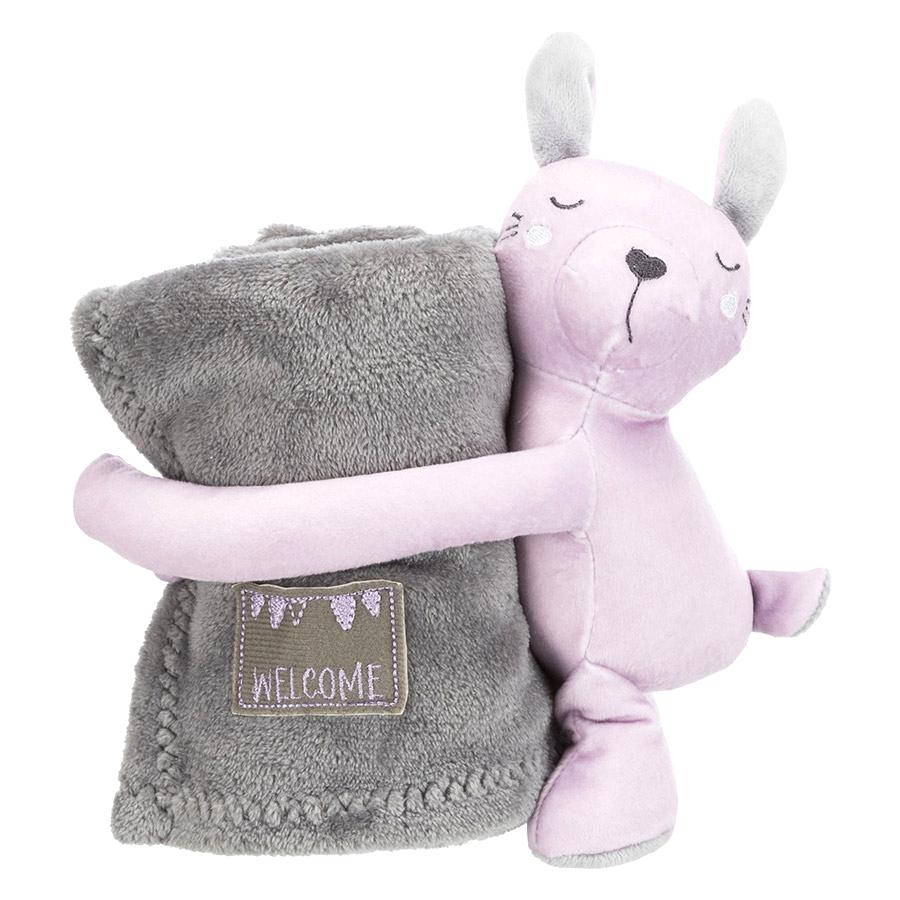 Trixie Junior Cuddly Set Puppy Blanket/Rabbit Grey