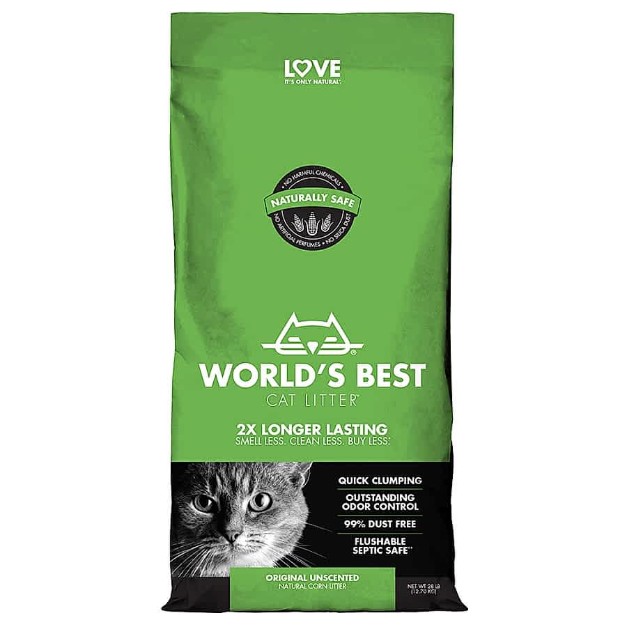 World's Best Quick Clumping Unscented Cat Litter