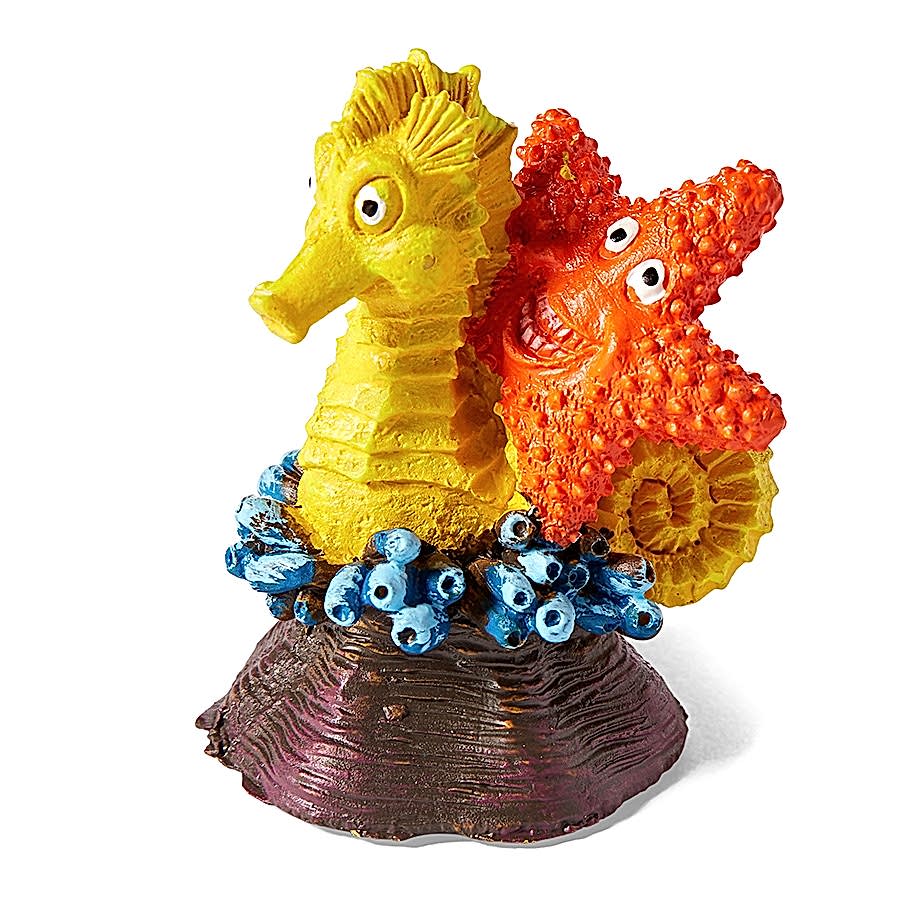 Aqua Town Seahorse & Star Aquarium Ornament