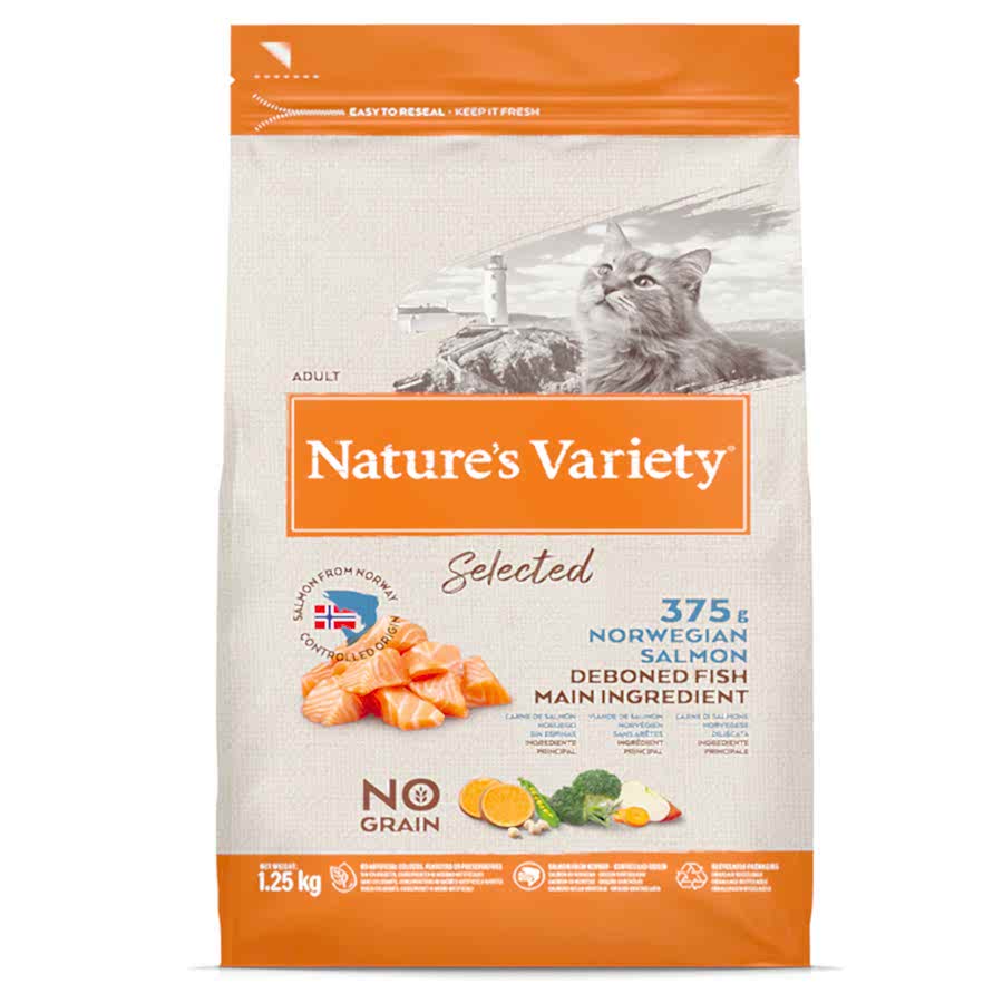 Natures Variety Selected Adult Dry Cat Food Norwegian Salmon