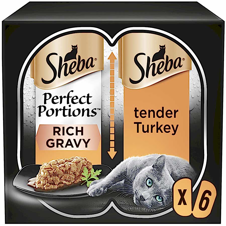 Sheba Perfect Portions Wet Adult Cat Food Turkey In Gravy