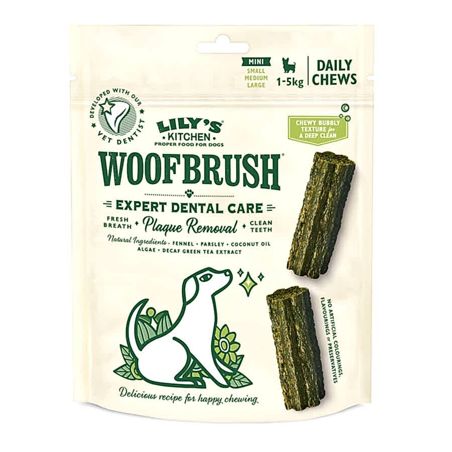 Lily's Kitchen Woofbrush Daily Dental Plaque Dog Chews Mini