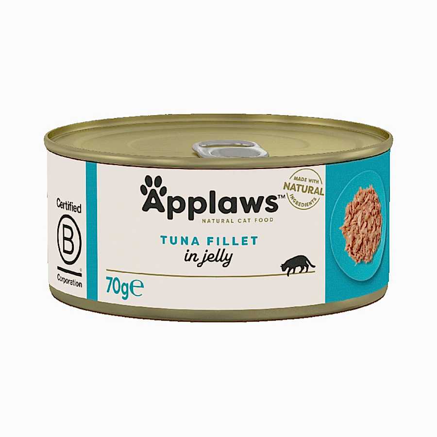 Applaws Natural Wet Adult Cat Food Tuna Fillet in Jelly Tin