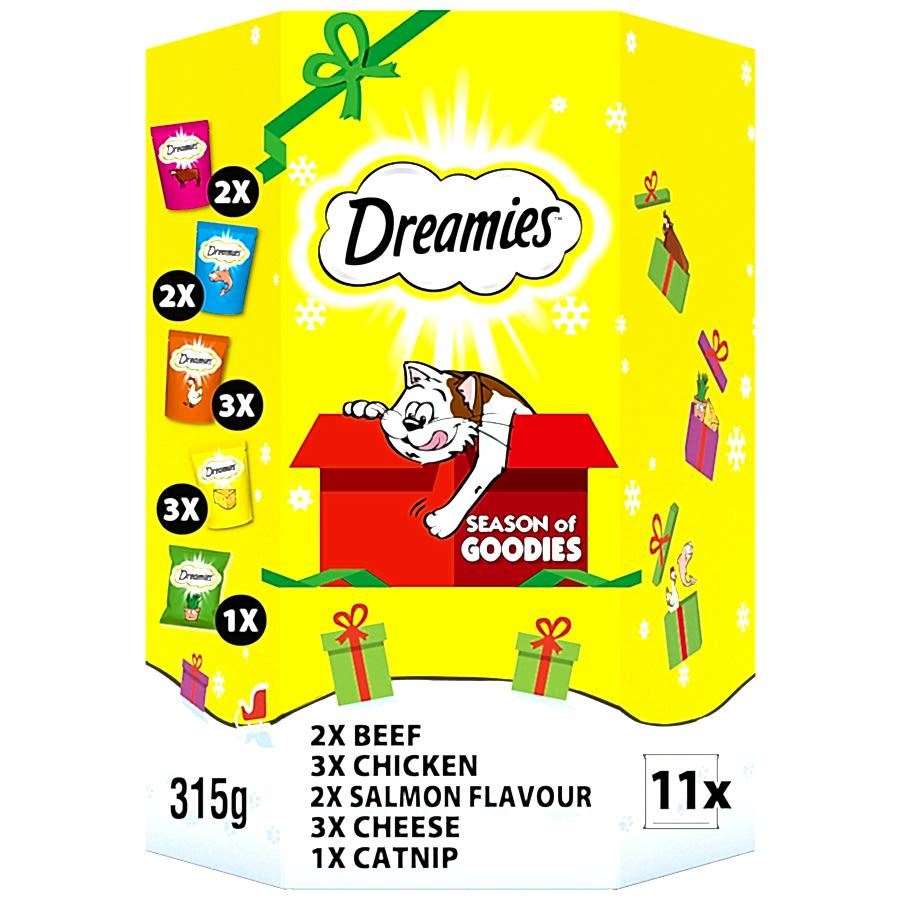 Dreamies Christmas Cat Treats Gift Box