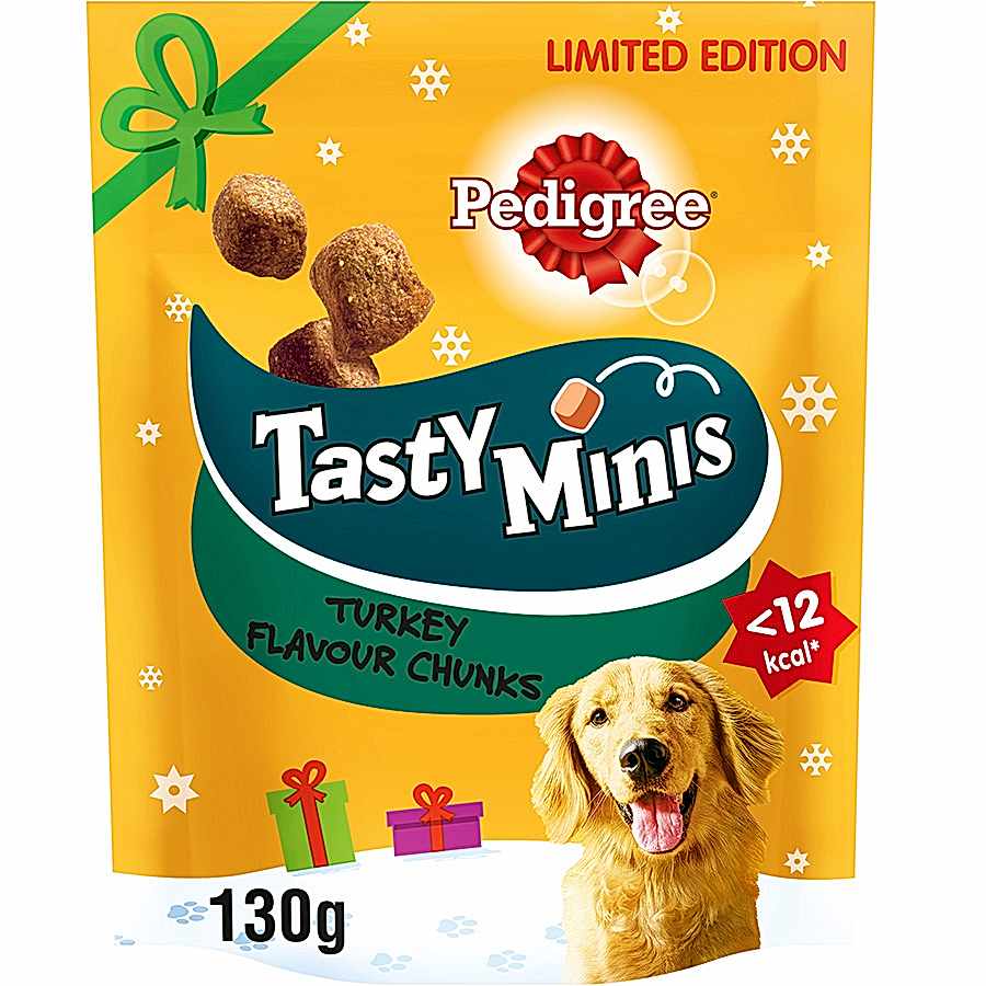 Pedigree Christmas Tasty Mini Chewy Cubes Dog Treats Turkey