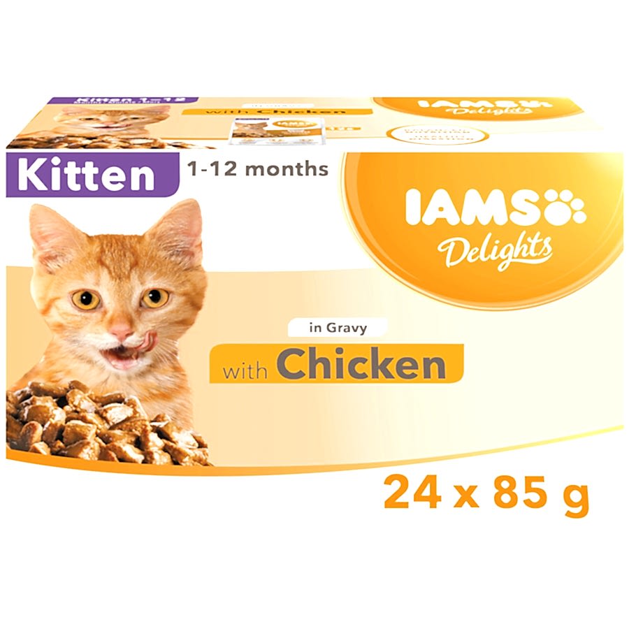 Iams Delights Wet Kitten Cat Food Chicken Gravy