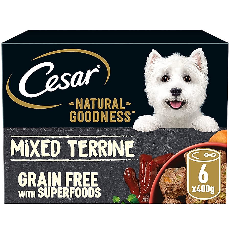 Cesar Natural Goodness Wet Adult Dog Food Loaf  Mixed Selection